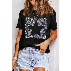✨NWT Star Round Neck Short Sleeve T-Shirt